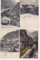 ACHT (8) OUDE POSTKAARTEN - ZWITSERLAND -  GOTTARDO - GOTTHARD BAHN - Andere & Zonder Classificatie