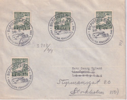 1944 SVEZIA  Busta Con ANNULLO SPECIALE Figurato AUTOMOBILE POSTALE - Voitures