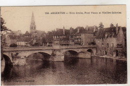 Argenton Sur Creuse Rive Droite Pont Vieux Et Vieilles Galeries - Other & Unclassified