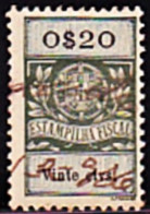 Fiscal/ Revenue, Portugal - Estampilha Fiscal -|- Série De 1929 - 0$20 - Gebraucht