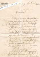 ARCHEVECHE D  D'AIX  CATHOLISCISME  Courrier 1862 Signée Par L'archevêque - Historical Documents