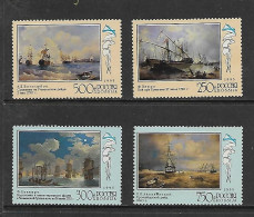 RUSSIE 1995 PEINTURES MARINES-BATEAUX  YVERT N°6154/6157 NEUF MNH** - Other & Unclassified