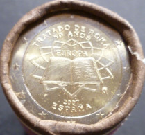 Spagna - 2 Euro 2007 - 50° Firma Del Trattato Di Roma - KM# 1130 - Rotolino 25 Monete - Rolls