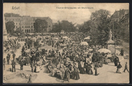 AK Erfurt, Friedrich-Wilhelmsplatz Mit Wochenmarkt  - Erfurt