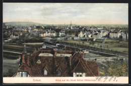 AK Erfurt, Blick Auf Die Südseite Der Stadt  - Erfurt