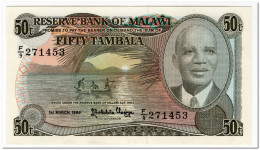 MALAWI,50 TAMBALA,1986,P.18,XF+ - Malawi