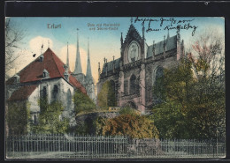 AK Erfurt, Dom Mit Marienbild Und Severi-Kirche  - Erfurt