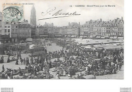 CPA 559° CAMBRAI Grand'place Jour De Marché - Cambrai