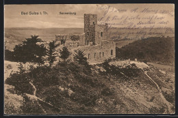 AK Bad Sulza /Th., Sonnenburg-Ruine Aus Der Vogelschau  - Bad Sulza