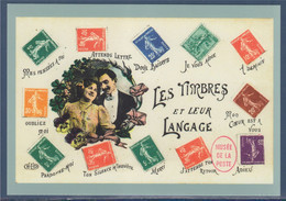 Type MonTimbraMoi International 20g Entier Carte Postale Langage Des Timbres, Les Timbres Et Leur Langage - PAP: Sonstige (1995-...)