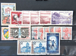 France 1959 - Petit Lot N° 1189-1190-1193-1194-1195-1197-1216-1221-1224 - Used Stamps