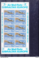 GIBRALTAR 1978 GIBRALTAR VU DU CIEL BLOC DE 10 Yvert 371, Michel 371 KB NEUF** MNH Cote :yv 7,50 Euros - Gibraltar