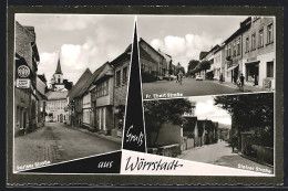 AK Wörrstadt, Pariser Strasse Mit Turm, Strassenpartien Fr. Ebert- Und Stelzer Strasse  - Other & Unclassified