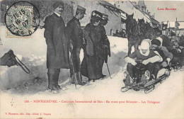 05-MONTGENEVRE- CONCOURS INTERNATIONAL DE SKIS- EN ROUTE POUR BRIANCON LES TOBOGANS - Autres & Non Classés