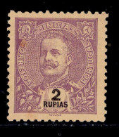 ! ! Portuguese India - 1898 D. Carlos 2 Rp - Af. 165 - No Gum (km138) - Portuguese India