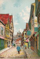 60-Beauvais-L'ancienne Rue De La Manufacture  - éditeur : M. Barré & J. Dayez - Illustrateur : Barday - 1946-1949 - Beauvais