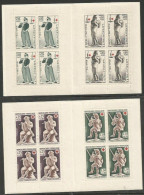 France Red Cross #4 Booklets 1963/67/68/69 In MNH Perfect Condition - Ungebraucht