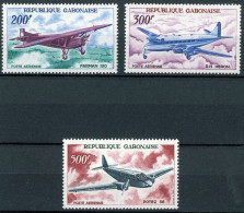 Gabun 273-275 Postfrisch Flugzeuge #GF497 - Gabun (1960-...)