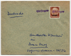 Deutsche Besetzung 2.WK Elsaß 1 Auf Brief Notstempel #ID909 - Besetzungen 1938-45