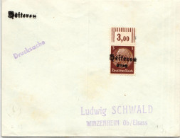 Deutsche Besetzung 2.WK Elsaß 1 Auf Brief Notstempel #ID907 - Occupation 1938-45