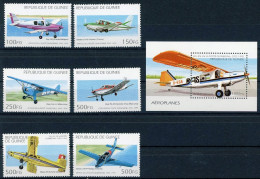 Guinea 1539-1544, Block 496 Postfrisch Flugzeuge #GF500 - Guinea (1958-...)