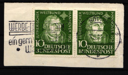 BRD 149 Gestempelt Paar Auf Briefstück, Vollstempel #ID989 - Other & Unclassified