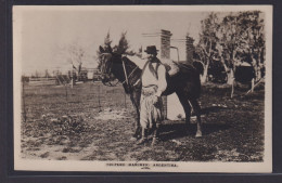 Ansichtskarte Tropero Ranger Pferd Argentinien Nach Braunschweig - Other & Unclassified