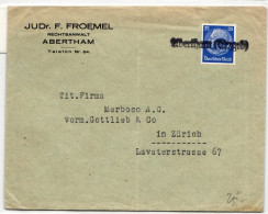 Deutsches Reich 522 Auf Brief Portogerecht, Notstempel Wertheim Erzgeb. #ID941 - Autres & Non Classés