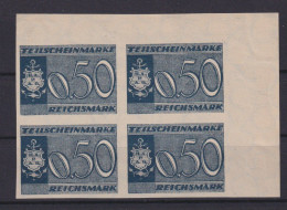 Deutsches Reich Hapag Schiffspost Teilscheinmarke 0,50 Reichsmark Bogenecke - Sonstige & Ohne Zuordnung