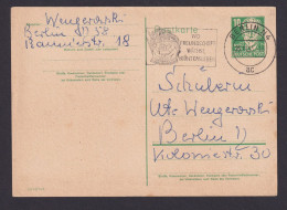Briefmarken DDR Ganzsache P 41 II C Inter. Selt.Masch.St. Berlin Wo Freundschaft - Postales - Usados
