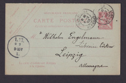 Briefmarken Frankreich Ganzsache P 17 F & A Montpellier Leipzig Kat.-Wert 55,00 - Overprinter Postcards (before 1995)