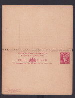 Briefmarken Britische Kolonien Antigua Ganzsache Queen Victoria Frage & Antwort - Antigua And Barbuda (1981-...)