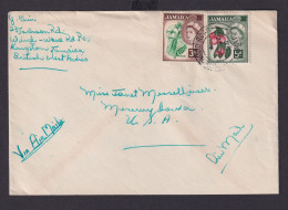 Flugpost Brief Jamaika MiF Queen Elisabeth MIF 3 + 5 D 1 S. + 3 D Destination - Jamaique (1962-...)