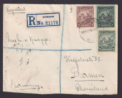 Briefmarken Barbados R Brief MIF R.L.O. Kolonialsiegel Wuppertal Barmen - Barbades (1966-...)