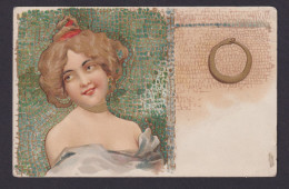 Ansichtskarte Jugendstil Art Nouveau Tolle Künstlerkarte Schlange Und Junge Frau - Non Classés