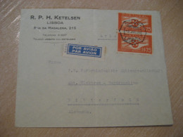 LISBOA 1938 To Bitterfeld Germany Air Mail Cancel RPH Ketelsen Cover PORTUGAL - Lettres & Documents