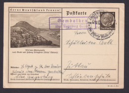 Deutsches Reich Ganzsache Landpoststempel Gembalken über Angerburg Ostgebiete - Covers & Documents