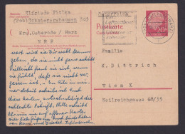 Briefmarken Bund Ganzsache Heuss P 32 Postsache Reklame Osterode Wien Österreich - Postkarten - Gebraucht