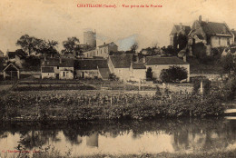 Chatillon Sur Indre Vue Prise De La Prairie - Other & Unclassified