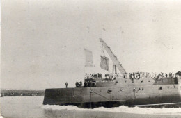 PHOTO-CARTE ORIGINALE BATEAU DE GUERRE - Schiffe