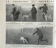 1913 TREMBLAY ( 93 ) - LE COURSING - LES LEVRIERS - GREYHOUND CLUB DE FRANCE - LA VIE AU GRAND AIR - 1900 - 1949