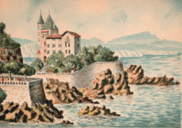 64-Biarritz-Le Château Basque - éditeur : M. Barré & J. Dayez - Illustrateur : Barday - 1946-1950 - Biarritz