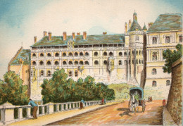 41-Blois-Le Château (Façade François Ier) - éditeur : M. Barré & J. Dayez - Illustrateur : Barday - 1946-1950 - Blois