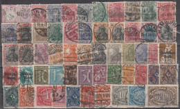 Deutsches Reich: Posten Mit Div. Versch. Marken Aus 1872-1922, In Gestempelter Erhaltung. - Lots & Kiloware (mixtures) - Max. 999 Stamps