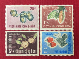 Stamps Vietnam South (Fruits - 12/01/1967 ) -GOOD Stamps- 1 Set/4pcs - Vietnam