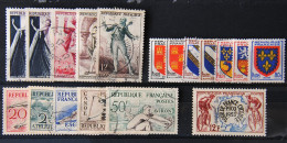 France 1953 - Petit Lot N° 941-943-944-952-953-954-955**-957-958-959-960-961-962-963- - Used Stamps