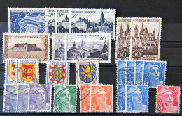 France 1951 - 26 Timbres N° 881-883-884-885-886-887-901-902-903-905-913-916-917 - Gebraucht