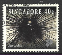 SINGAPOUR. N°693 Oblitéré De 1993. Oursin. - Marine Life