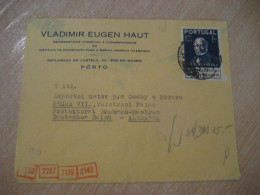 PORTO 1940 To Praga Bohemia And Moravia German Wehrmacht Censor Censored WW2 WWII Cancel Cover PORTUGAL - Lettres & Documents