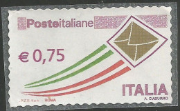 FRODE POSTALE - Repubblica 2011 FALSO X POSTA Prioritaria € 0,75 Nuovo Con Gomma Su Supporto Pergamino - Errors And Curiosities